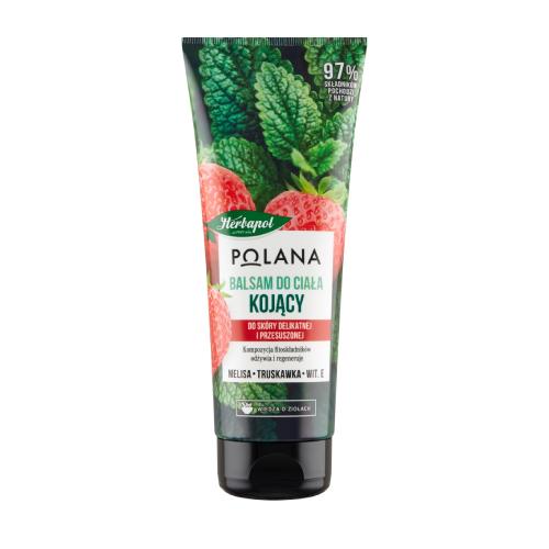 HERBAPOL Kojący balsam do ciała do sk&oacute;ry suchej Melisa + Truskawka, 200ml
