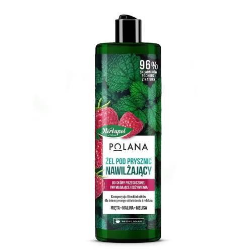 Miniaturka artykułu - HERBAPOL Żel pod prysznic Mięta Malina, 400ml
