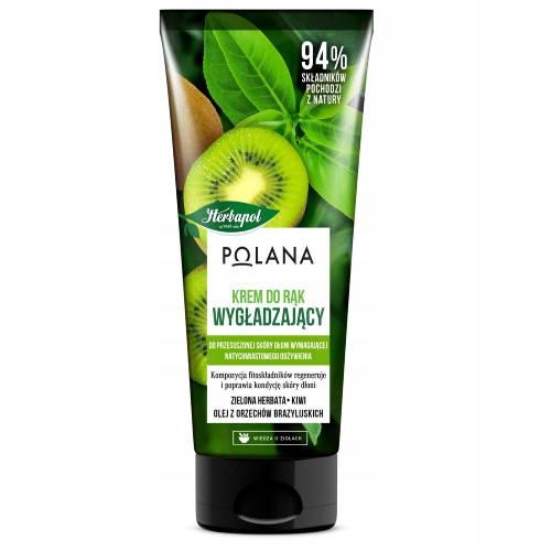 HERBAPOL Wygładzający krem do rąk Zielona herbata i kiwi, 50ml