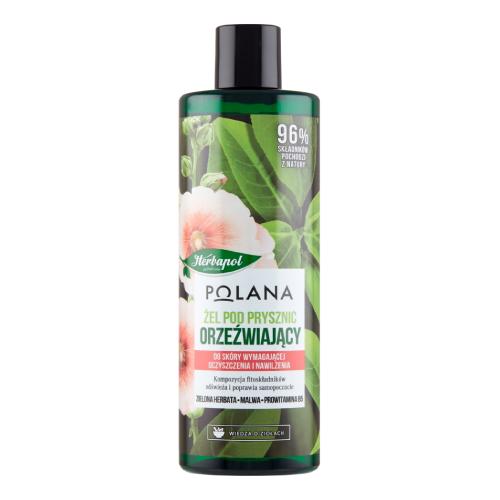 HERBAPOL Orzeźwiający żel pod prysznic Zielona Herbata- Malwa, 400ml