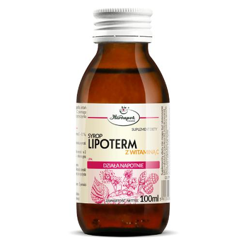 Miniaturka artykułu - HERBAPOL Syrop Lipoterm z witaminą C, 100ml