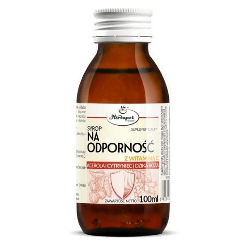 Miniaturka artykułu - HERBAPOL Syrop na odporność z witaminą C, 100ml