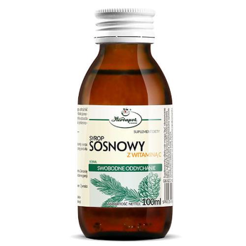 Miniaturka artykułu - HERBAPOL Syrop sosnowy z witaminą C, 100ml