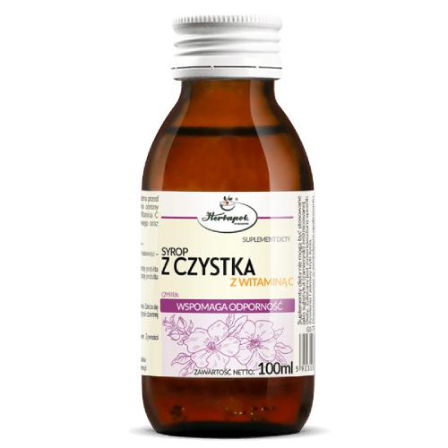 HERBAPOL Syrop z czystka z witaminą C, 100ml
