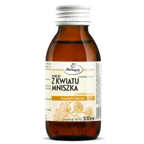 Miniaturka artykułu - HERBAPOL Syrop z Kwiatu Mniszka z witaminą C, 100ml