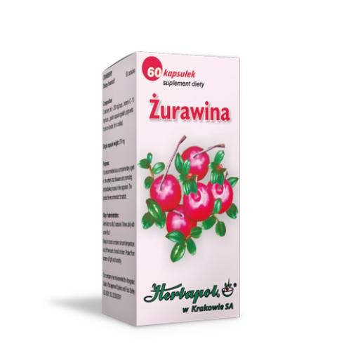 Zdjęcie produktu - Herbapol Żurawina, 60 kaps.