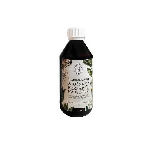 Miniaturka artykułu - Herbarium Franciszkański Ziołowy preparat na włosy, 250 ml