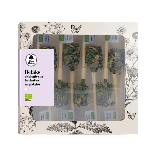 Miniaturka artykułu - DARY NATURY Herbatka na patyku Relaks EKO, 8 szt.