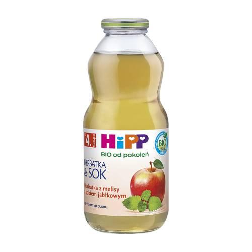 Miniaturka artykułu - HiPP BIO Herbatka z melisy z sokiem jabłkowym po 4. miesiącu, 500 ml