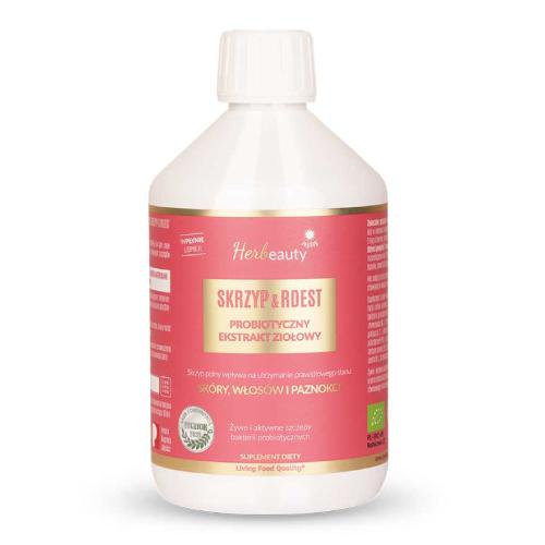 Miniaturka artykułu - HERBEAUTY Skrzyp & Rdest Probiotyczny ekstrakt ziołowy, 500ml