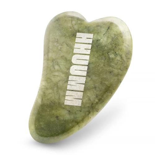 Miniaturka artykułu - HHUUMM Masażer jadeitowy do twarzy Gua Sha, 1 szt.