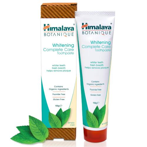 Miniaturka artykułu - HIMALAYA BOTANIQUE Wybielająca pasta do zęb&oacute;w Complete Care - zwykła mięta, 150ml