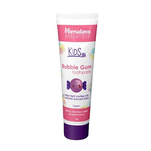 Miniaturka artykułu - HIMALAYA Botanique Botaniczna pasta do zęb&oacute;w dla dzieci BUBBLE GUM, 80g
