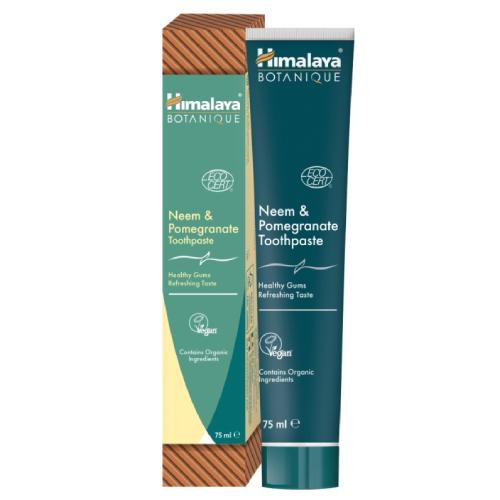 Miniaturka artykułu - Himalaya Botanique Neem & Pomagranate Pasta do zęb&oacute;w, 75 ml