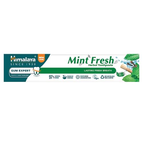 Miniaturka artykułu - HIMALAYA Żel do mycia zęb&oacute;w świeżość mięty - 75 g
