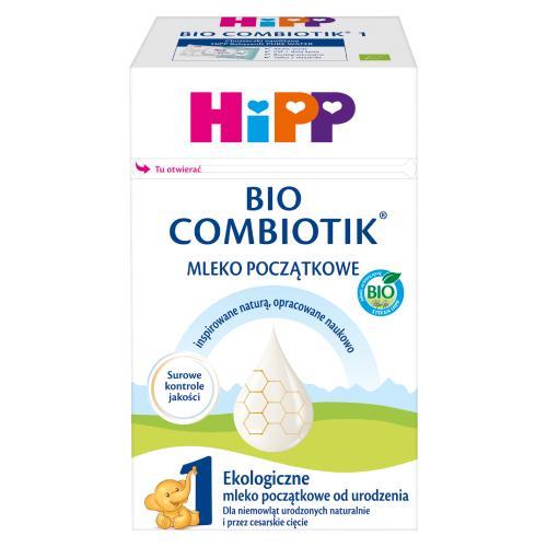 Miniaturka artykułu - HiPP 1 BIO Combiotik Ekologiczne mleko początkowe dla niemowląt od urodzenia, 550 g USZKODZONE OPAKOWANIE TEKTUROWE