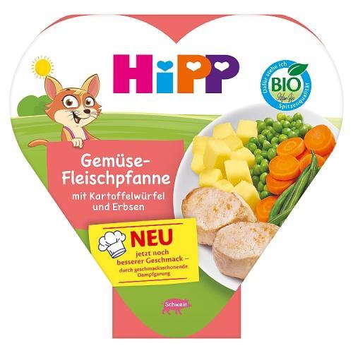 Miniaturka artykułu - HiPP BIO Jarzynki z ziemniakami i delikatnym schabem po 1. roku, 250 gUSZKODZONE OPAKOWANIE