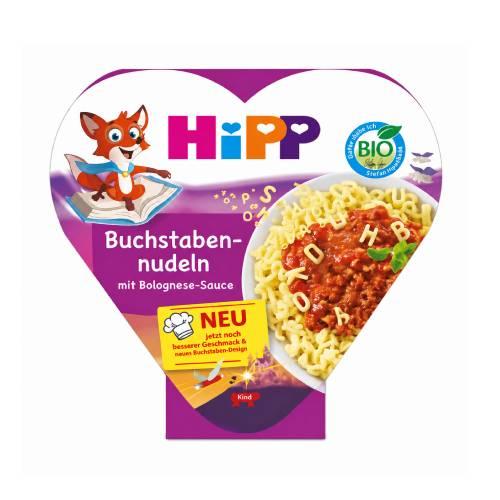 Miniaturka artykułu - HiPP BIO Makaronowe literki z sosem Bolognese, 250 g