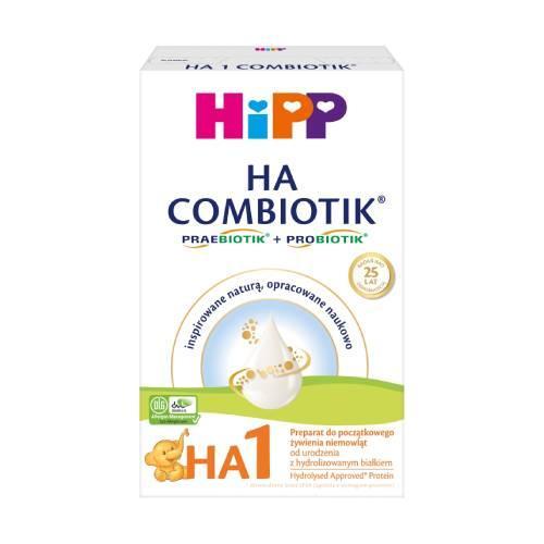 Miniaturka artykułu - HiPP HA 1 Combiotik Preparat do początkowego żywienia niemowląt od urodzenia, 350 g USZKODZONE TEKTUROWE OPAKOWANIE