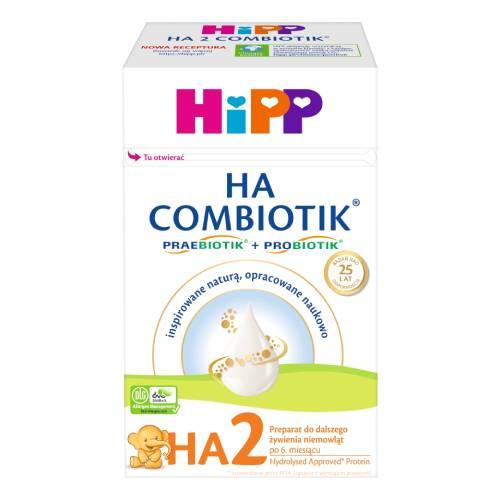 Miniaturka artykułu - HiPP HA 2 Combiotik Preparat do dalszego żywienia niemowląt po 6. miesiącu, 600g