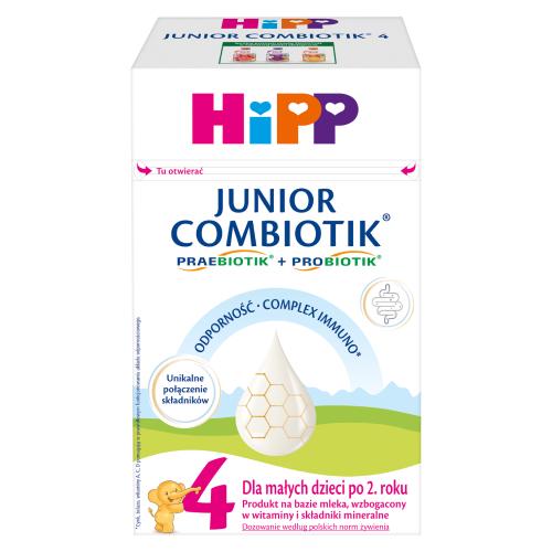 Miniaturka artykułu - HiPP Junior Combiotik 4 Produkt na bazie mleka dla małych dzieci po 2. roku, 550 g