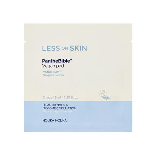 Miniaturka artykułu - HOLIKA HOLIKA Less on Skin Panthebible Vegan Pad Łagodzące płatki do twarzy, 2 szt.