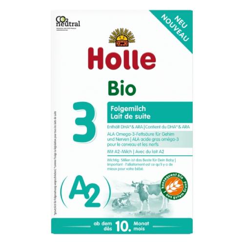 Miniaturka artykułu - HOLLE BIO 3 A2 Mleko następne od 10. miesiąca życia, 400g 