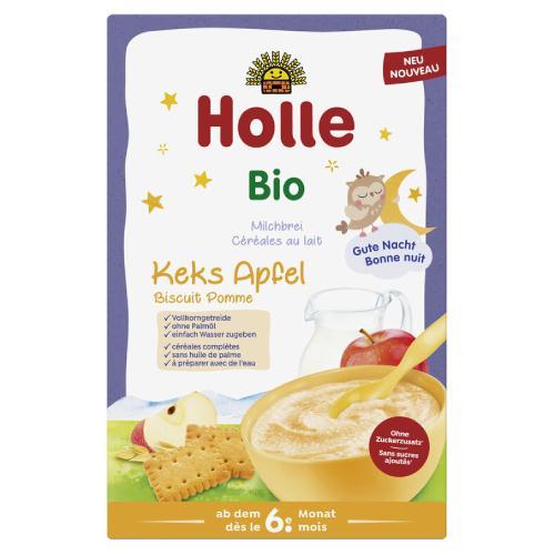 Miniaturka artykułu - HOLLE Bio Kaszka mleczna owsianka ciastka i jabłko, 250g USZKODZONE TEKTUROWE OPAKOWANIE 