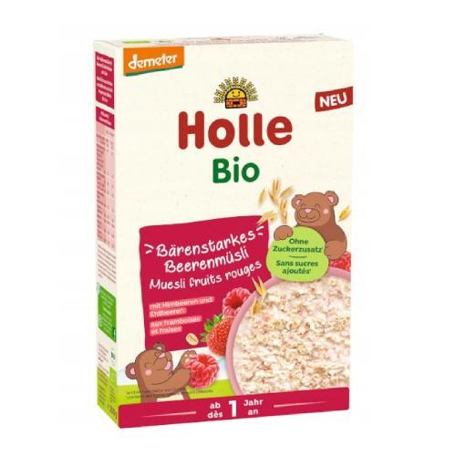 Miniaturka artykułu - HOLLE Bio Kaszka Musli Malina Truskawka, 200g USZKODZONE TETUROWE OPAKOWOWANIE