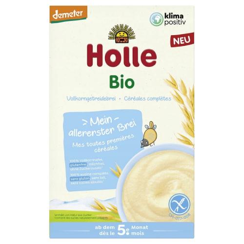 Miniaturka artykułu - HOLLE BIO Kaszka owsiana bezglutenowa od 5. miesiąca, 250g