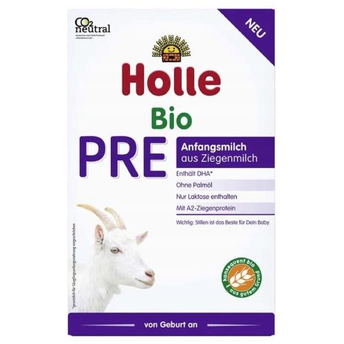 Miniaturka artykułu - HOLLE BIO Mleko kozie Pre od urodzenia, 400g 
