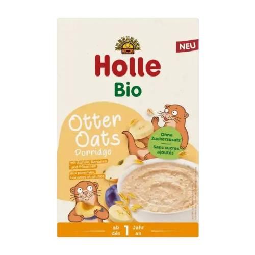 Miniaturka artykułu - HOLLE BIO Otter Oats Kaszka z jabłkiem, bananem i śliwkami 12m+, 200g