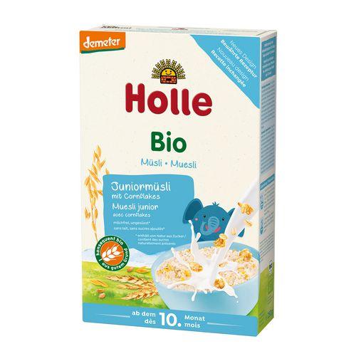 Miniaturka artykułu - HOLLE Junior Kaszka musli z płatkami kukurydzianymi po 10. miesiącu, 250g
