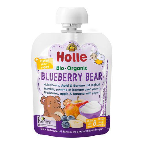 Miniaturka artykułu - HOLLE Bio Organic Mus owocowy z jogurtem jagoda, 85g