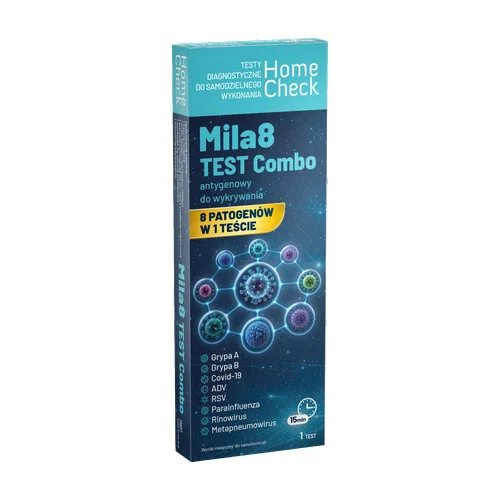 Miniaturka artykułu - Home Check Mila 8 Combo Test antygenowy 8w1, 1 szt.