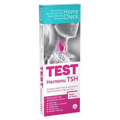 Miniaturka artykułu - Home Check Test Hormonu TSH we krwi, 1szt. KR&Oacute;TKA DATA 30.09.2026