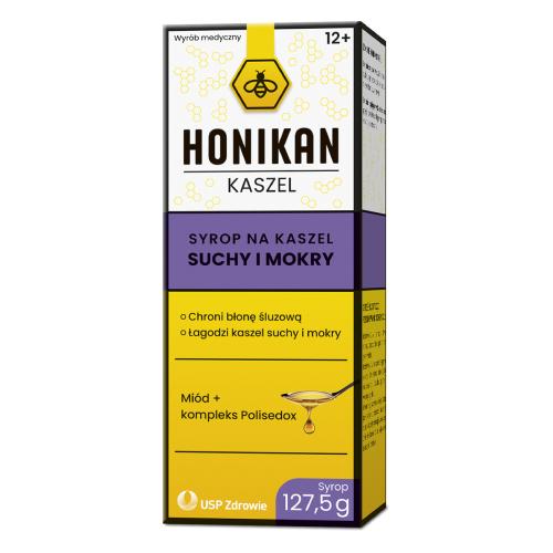 Miniaturka artykułu - Honikan Kaszel, 127,5 g - syrop na kaszel suchy i mokry