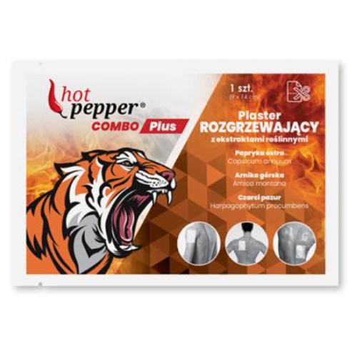 Miniaturka artykułu - HOT PEPPER Combo Plus Plaster rozgrzewający 14x9cm, 1szt.