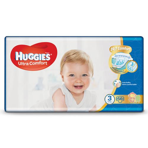 HUGGIES Ultra Comfort Jumbo 3 (5-8kg) Pieluchy, 56szt.