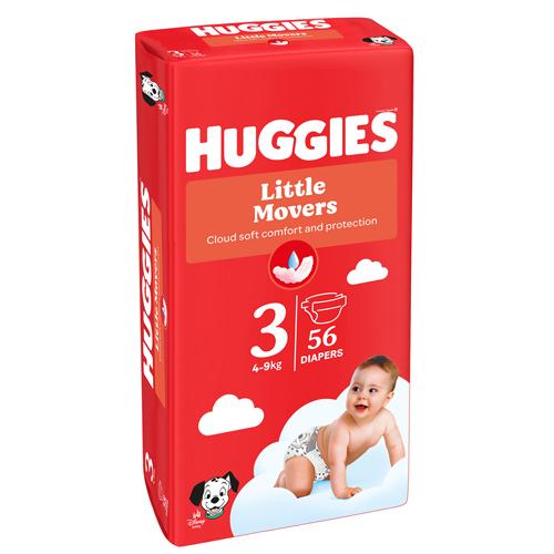Miniaturka artykułu - HUGGIES Ultra Comfort Jumbo Pack (3) Pieluchy 4-9kg, 56szt 