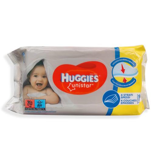 Miniaturka artykułu - HUGGIES Unistar Chusteczki Nawilżane, 56szt.