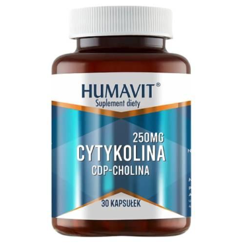 Miniaturka artykułu - HUMAVIT Cytykolina, 30kaps. KR&Oacute;TKA DATA 31.10.2026