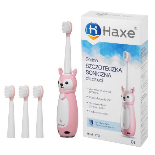 Miniaturka artykułu - Haxe Sorino Szczoteczka soniczna dla dzieci r&oacute;żowa