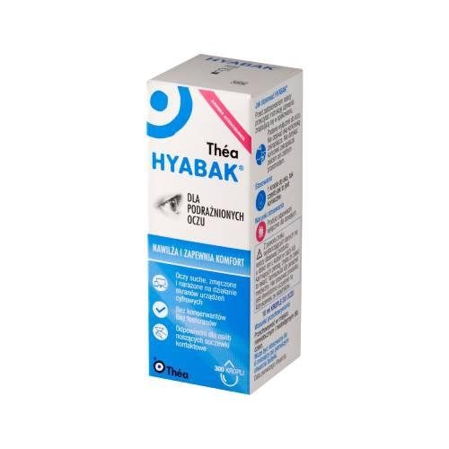 Miniaturka artykułu - Hyabak nawilżające krople dla podrażnionych oczu, 10 ml