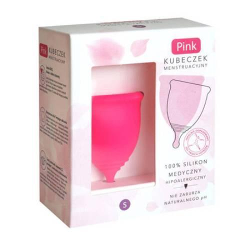 Miniaturka artykułu - HYDREX Pink Kubeczek Menstruacyjny rozmiar S, 1szt. KR&Oacute;TKA DATA 06.10.2026