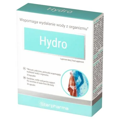 Miniaturka artykułu - Hydro wydalanie wody z organizmu, 30 kaps. STARPHARMA