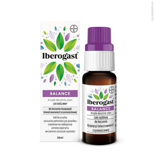 Miniaturka artykułu - Iberogast Balance Krople doustne, 20 ml KR&Oacute;TKA DATA 31.10.2025