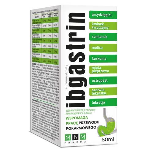 Miniaturka artykułu - Ibgastrin krople, 50 ml