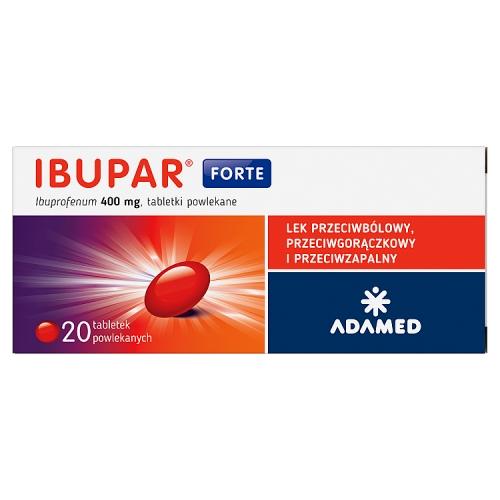 Miniaturka artykułu - IBUPAR FORTE 400 mg, 20 tabletek