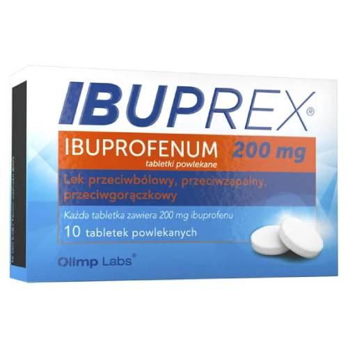 Miniaturka artykułu - Ibuprex ibuprofen 200 mg, 10 tabletek